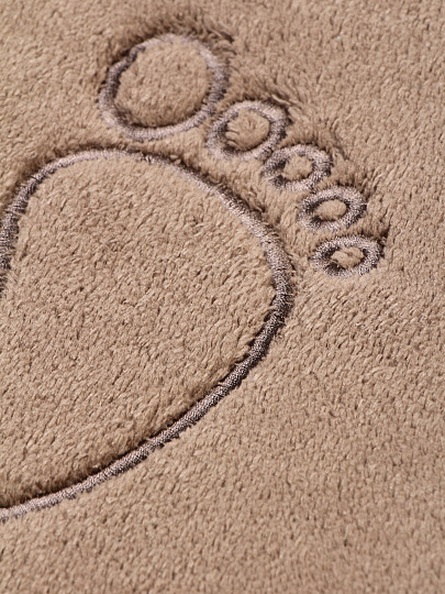 Коврик для ванной, 0.5х0.8 м, полиэстер, графит, Silvano, Ножки, Y4-11474