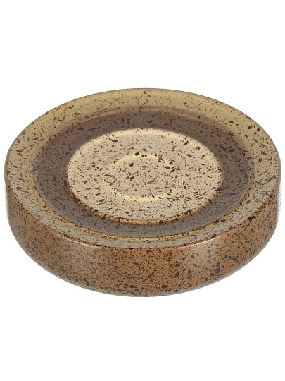 Мыльница настольная, Мираж, керамика, 12x3 см, BCE0771AA-SD