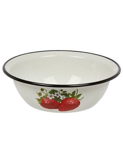 Миска эмалированная сталь, круглая, 8 см, 1 л, Керченский металлургический завод, 40304-072/5