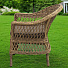 Мебель садовая Green Days, Барбара, бежевая, стол, 160х90х75 см, 4 кресла, подушка серо-коричневая, CYH1927W - фото 12