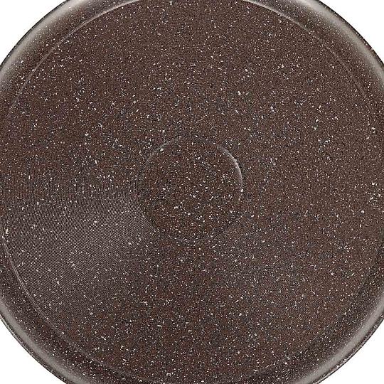 Сковорода алюминий, 28 см, антипригарное покрытие, Vari, Pietra, коричневая, съемная ручка, BR31228