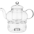 Чайный набор на 6 персон &amp;quot;double-wall&amp;quot; 7пр.: чайник 800 мл. + 6 чашек 150 мл., 250-149 - фото 3