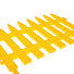 Забор декоративный пластмасса, Palisad, Частокол №1, 28х300 см, желтый, ЗД01 - фото 5