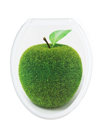 Сиденье для унитаза пластик, Яблоко, Росспласт, РП-813
