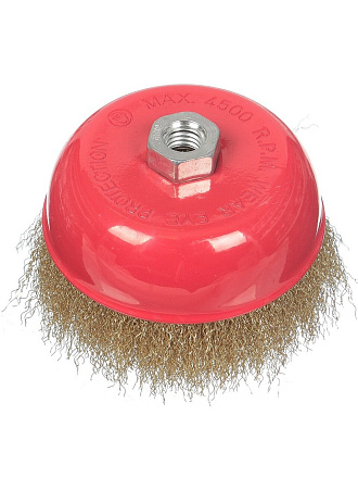 Щетка для УШМ Bartex, 125 мм, чашка/тарелка, гайка М14, 995125