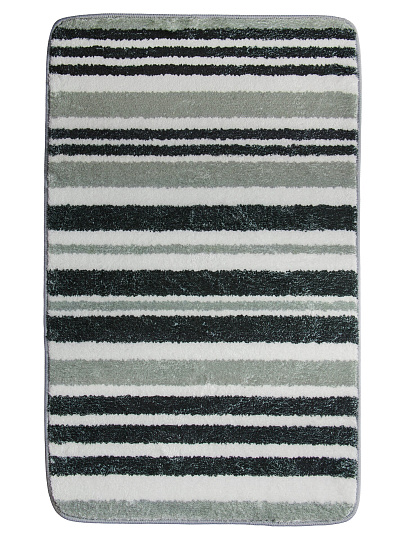 Набор ковриков для ванной и туалета, антискользящий, 2 шт, микрофибра, Y4-9948, полосатый