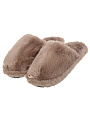 Тапки для женщин, искусственный мех, кофе, р. 40-41, закрытые, A210362