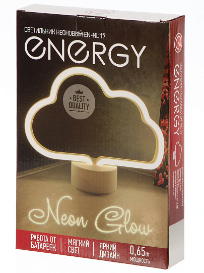 Светильник Energy, EN-NL 17, Облако, настольный, пластик, 0.65 Вт, 4.5 В, неоновый, 104313