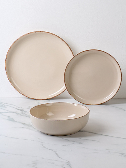 Сервиз столовый керамика, 18 предметов, на 6 персон, Domenik, Daily, DMS102