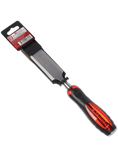 Долото-стамеска 32 мм, рукоятка двухкомпонентная обрезиненная, Bartex, Тигровый глаз, 1248528