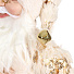 Фигурка декоративная полиэстер, Дед Мороз, 45 см, белая, Y4-4158 - фото 3