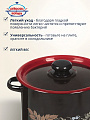 Кастрюля эмалированная сталь, 5.5 л, крышка сталь, цилиндрическая, Сибирские товары, С1617.38, в ассортименте - фото 6