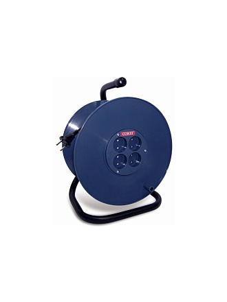 Удлинитель на катушке, 4 гнезда, 30 м, ПВС, 2х0.75 мм², без заземления, пластик, Союз, 481S-3103