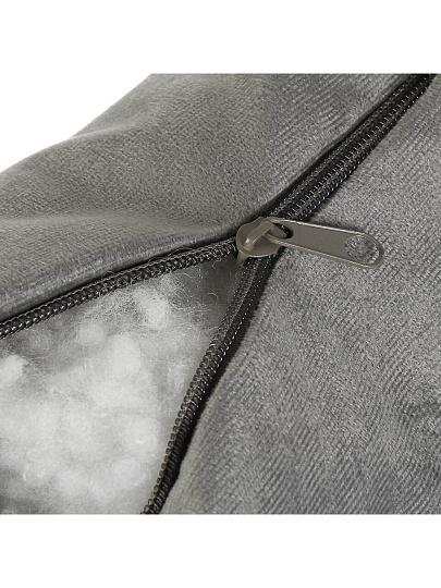 Подушка декоративная, 40х40 см, Классика, 100% полиэстер, светло-серая