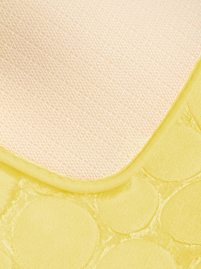 Набор ковриков для ванной и туалета, 2 шт, 0.5х0.8, 0.4х0.5 м, полиэстер, желтый, Камешки, Y4-11226