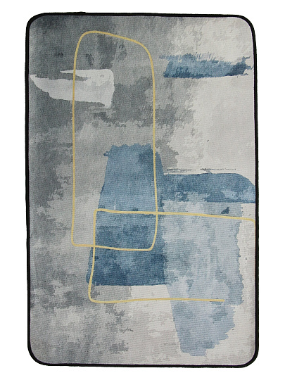 Набор ковриков для ванной, 3 шт, 0.5х0.8, 0.5х0.4, 0.45х0.39 м, диатомит, быстросохнущий, синий, Silvano, Вельвет