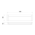 Ручка-купе мебельная Trodos, ZY-108, хром, серебро, 303249 - фото 2