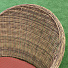 Мебель садовая Green Days, Милтон, бежевая, стол, 122х122х75 см, 4 кресла, подушка красная, CYH1944W-1 - фото 11