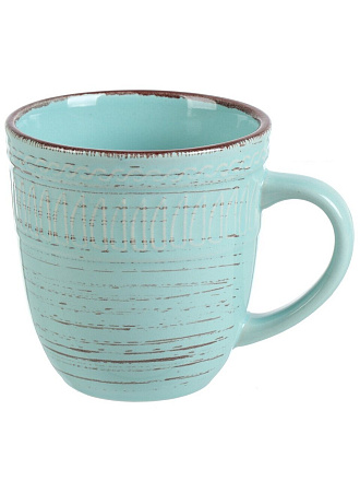 Кружка керамика, 400 мл, Meadow, Atmosphere, AT-K3426, бирюзовая