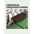 Качели садовые 3-местные, 238.2х136х165 см, 350 кг, Прага, раскладываются в кровать, с москитной сеткой, шоколад, A54C.006, металл - фото 30