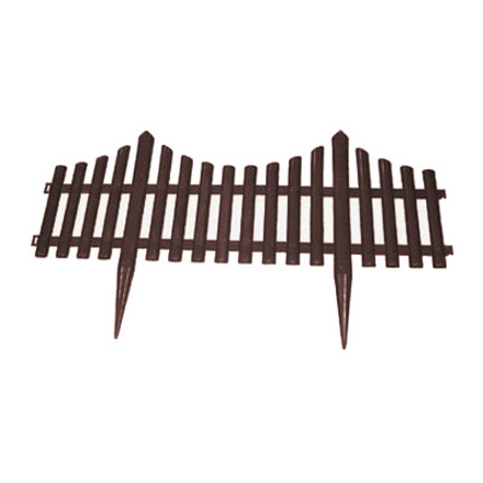Забор декоративный пластмасса, Диорит, Модерн, 32.5х300 см, темно-коричневый, 10608