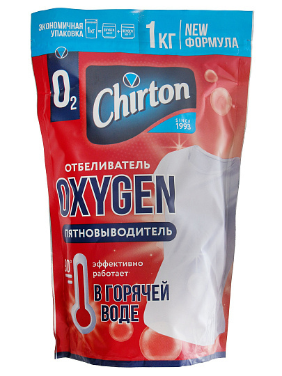 Отбеливатель Chirton, Oxygen, 1 кг, порошок, кислородный, для горячей воды