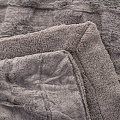 Плед евро, 200х230 см, 100% полиэстер, Silvano, Берген, темно-серый, A120047 - фото 6