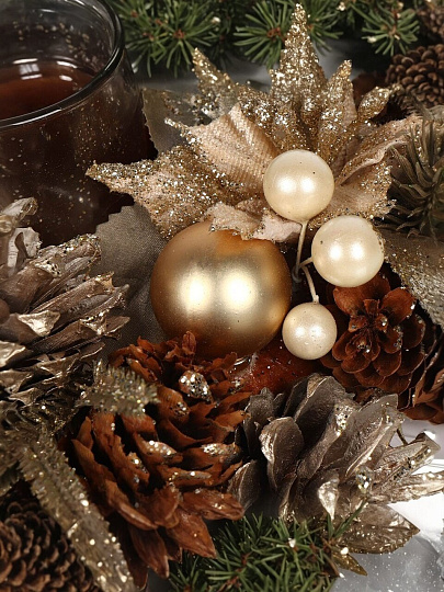 Подсвечник 1 свеча, 24 см, для свечи до 8.5 см, SYSGZSB-4623077