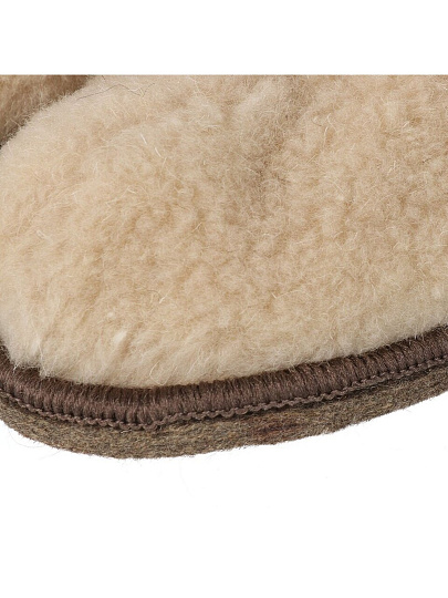 Чуни для женщин, шерсть, бежевые, р. 37-38, закрытые, МЧ01БЖ