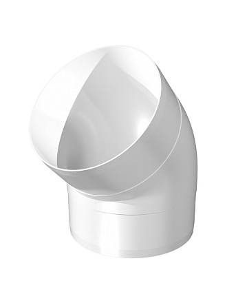 Уголок вентиляционный пластик, установочный диаметр 100 мм, 45 °, ERA, 10ККП