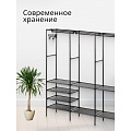 Вешалка напольная 160х36х170 см, металл, Макси, VPW38, черная - фото 13
