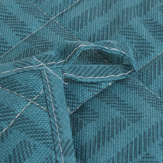 Прихватка 20х20 см, рогожка, 100% хлопок, синяя, Радушная хозяйка, Ромбы