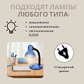 Светильник настольный на подставке, E27, 60 Вт, черный, абажур синий, Lofter, 203В-blu/270790 - фото 6