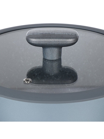 Кастрюля алюминий, антипригарное покрытие, 4.4 л, крышка стекло, Atmosphere, Breeze, AT-K3860, индукция