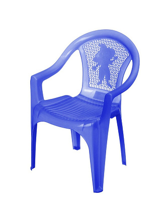 Стульчик детский пластик, Стандарт Пластик Групп, 38х35х53.5 см, синий, голубой