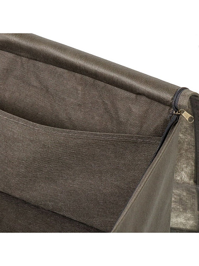 Кофр для хранения вещей, с крышкой, 40х40х25 см, спанбонд, с молнией, раскладной, в ассортименте, П-20-404025