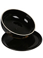 Блюдо керамика, круглое, 23 см, с крышкой, Черный трюфель, Prima Collection, PC73BT23 - фото 4
