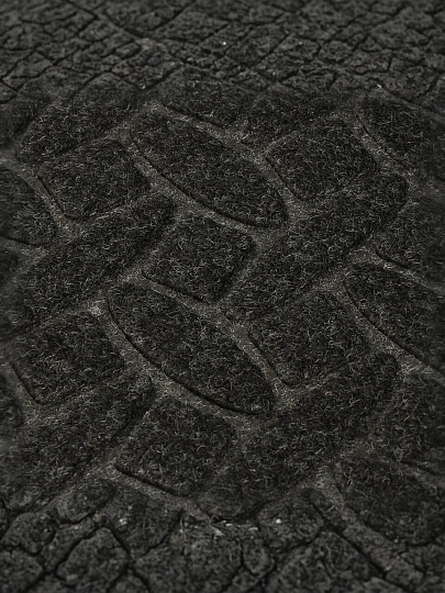 Коврик грязезащитный влаговпитывающий, 40х60 см, прямоугольный, ПВХ, черный, Diamant, 93655