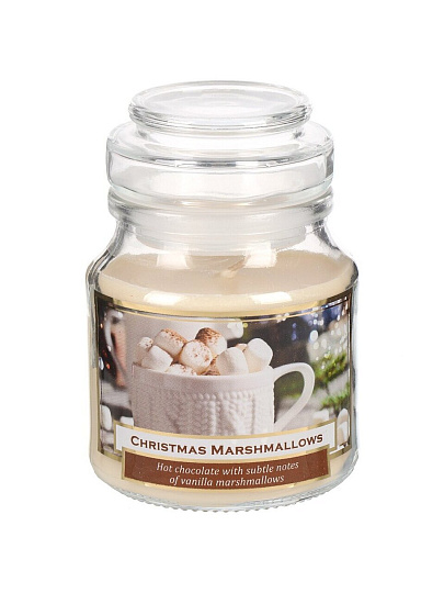 Свеча ароматизированная, 10х7 см, в баночке, Bartek Candles, Зефир, 130 гр