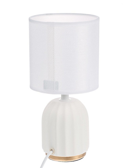 Светильник настольный E14, 40 Вт, белый, абажур белый, BY, Люцерн, 476-447