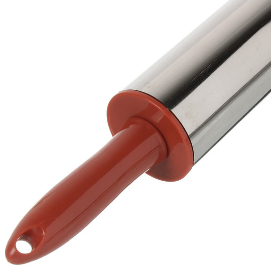 Скалка нержавеющая сталь, пластик, 38х4.9 см, Vetta, 856-179