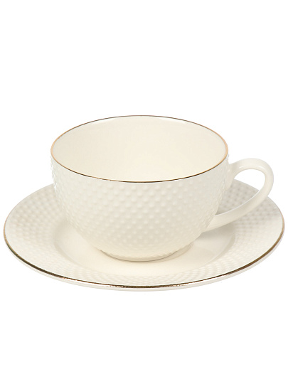 Набор чайный фарфор, 12 предметов, на 6 персон, 275 мл, Jewel, Адель, ПС0014-33