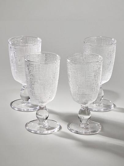 Бокал для вина, 280 мл, стекло, 4 шт, Lefard, Tempo, 355-376