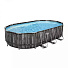 Бассейн каркасный Bestway, 610х366х122 см, Power Steel Oval Pool, 5611R, фильтр-насос, лестница, тент, 20241 л, поплавок-дозатор - фото 2