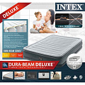 Кровать надувная Intex, 191х137х33 см, 67768ND, насос встроенный, электрический, флокированная, 272 кг - фото 3