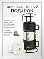 Кружка керамика, 4 шт, 250 мл, Лофт, на металлической подставке, кофе, Daniks, BR639-1 - фото 4