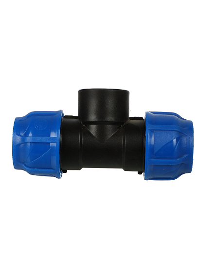 ПНД тройник d40х1 1/4", внутренняя резьба, переходной, Valfex