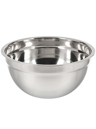 Миска походная, металл, 2.5 л, 22 см, глубокая, 0,5 мм, B020140