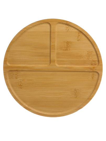 Менажница бамбук, 23х1 см, 3 секции, Daniks, PS58223B