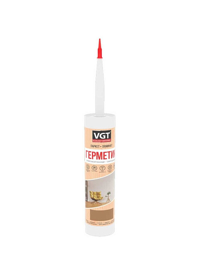 Герметик силиконизированный, VGT, 400 г, белый